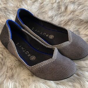 Rothy's Women's Gray and Black Flats